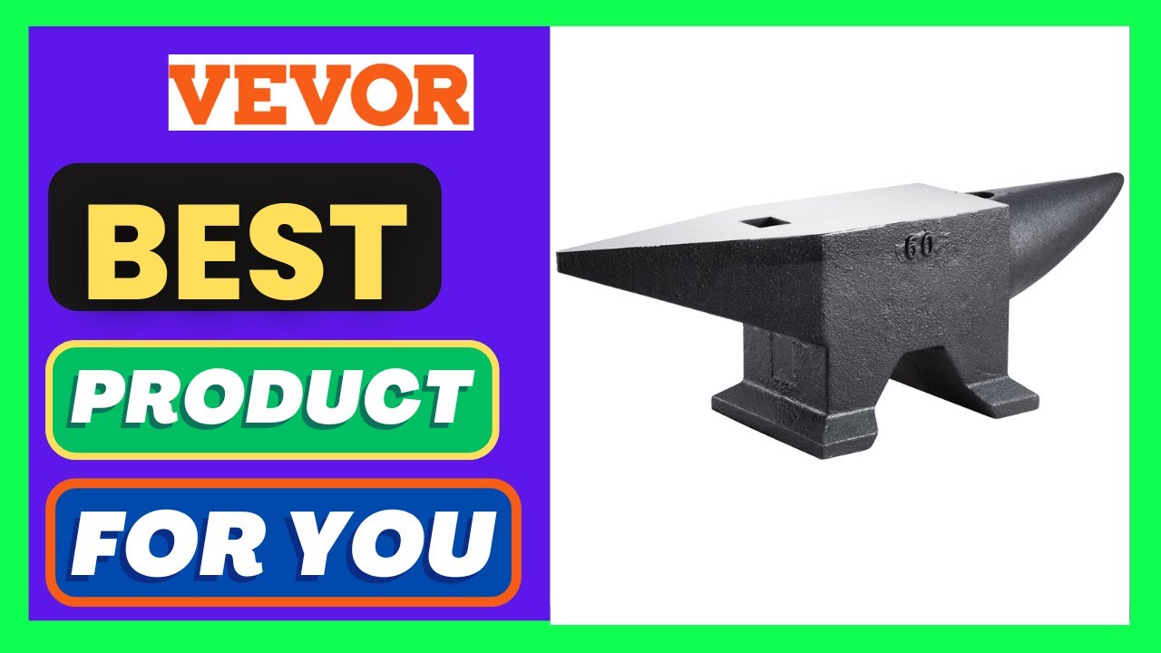 VEVOR Cast Steel Anvil, 132 Lbs(60kg) Single