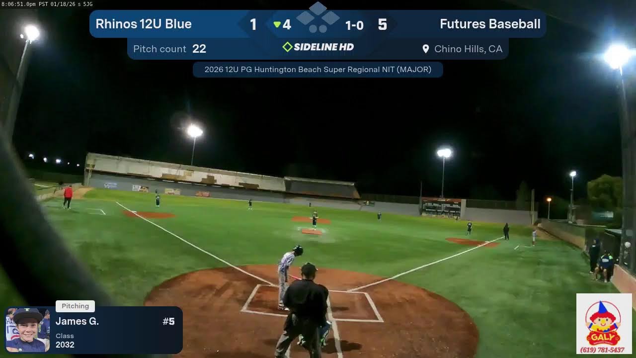 Rhinos 12U Blue🦏 @ Futures Baseball (2026.01.18)