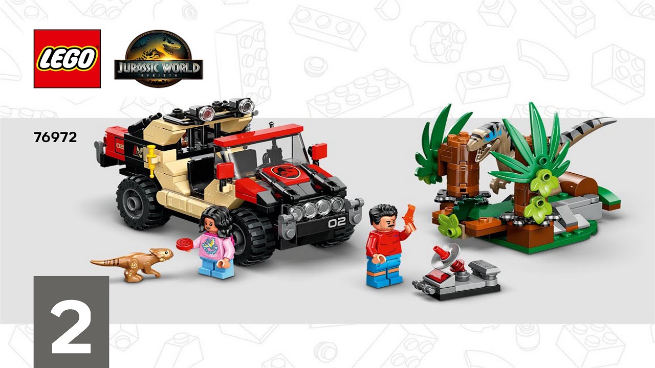 🦖 LEGO instructions 🦖 Jurassic World 🦖 76972 🦖 Raptor Off Road