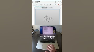 Hand-sign documents using your trackpad #apple #macos #tips