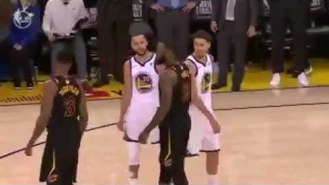 LeBron and curry trash talking