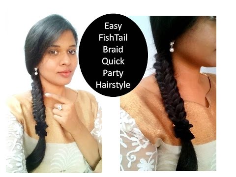 How to do Fish tail braid | Quick party Hair style| starnaturalbeauties -  YouTube