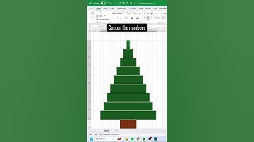 How to make an Excel Christmas Tree🎄‼️ #excel