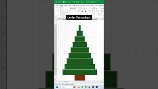 How to make an Excel Christmas Tree🎄‼️ #excel screenshot 5