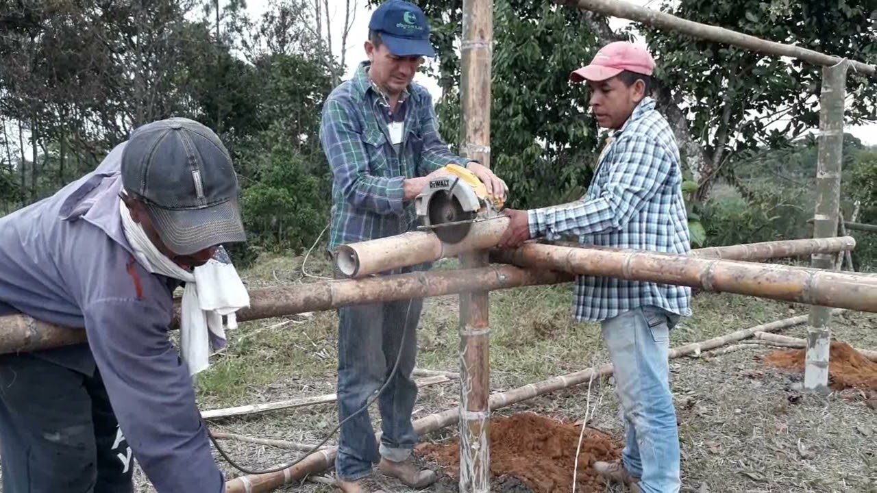 Construcción de secaderos. Cajibío - Cauca.