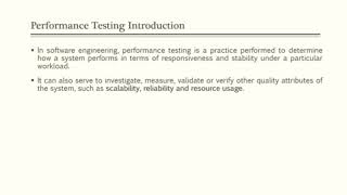software testing performance testing