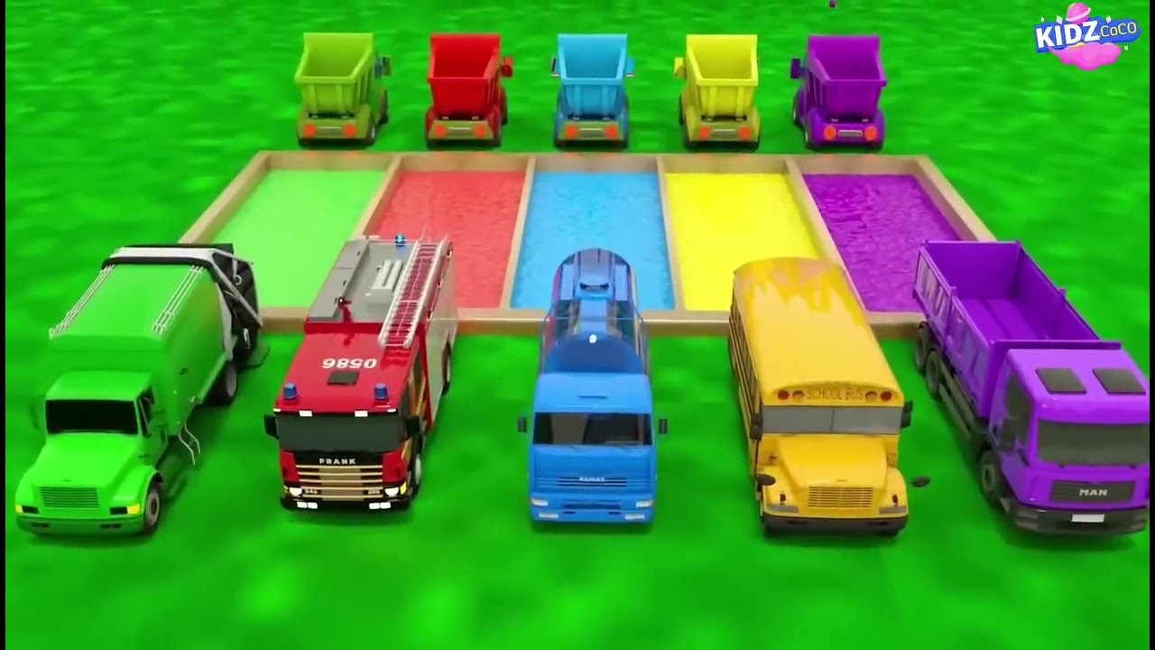 Train Loaded With Eggs!Football  Flow  Color Change Car Fun