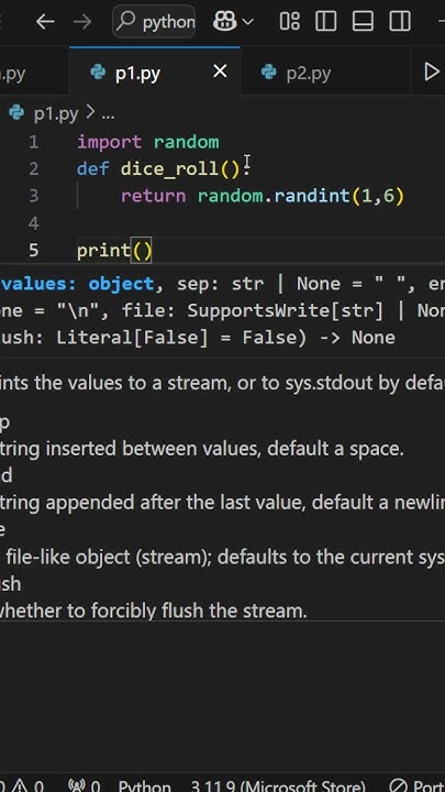 How to Make a Dice Roll in Python | python tutorial #python - YouTube