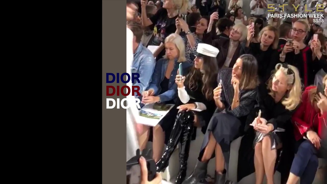 Dior's spring/summer 2018 collection at Paris Fashion Week