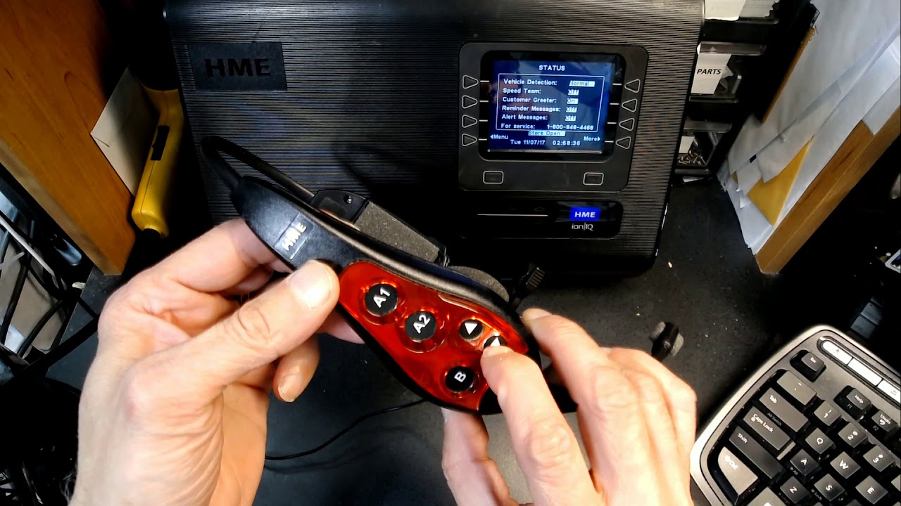 Changing The Language to English or Spanish on an HME HS6000 Drive Thru