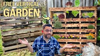 Turning A FREE Wooden Pallet Into A Veggie Wall