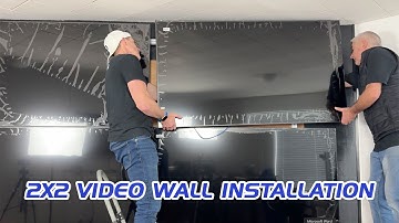 Brightlink’s 130" 2x2 4k Video Wall Full Installation Video