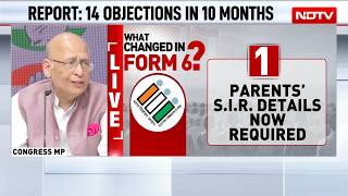 SIR Row: Abhishek Manu Singhvi Raises Questions Over Form 6, EC Functioning