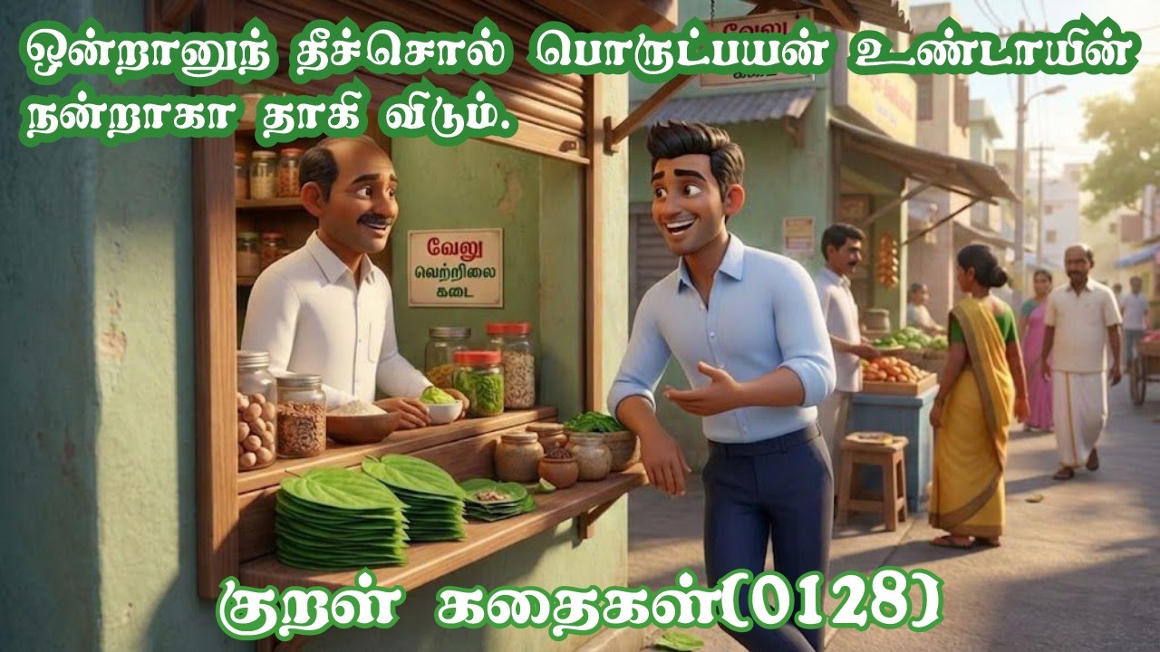 Kural Kathai 0128 குறள் கதை: ஒன்றானுந் தீச்சொல் பொருட்பயன் உண்டாயின் நன்றாகா தாகி விடும்.