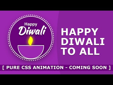 Happy Diwali To All - Pure CSS Shape - No Images - Tutorial Will Be Coming Soon - Online Tutorials