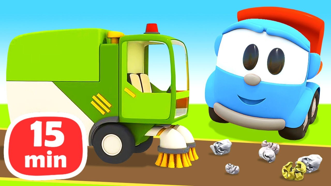 Çizgi film! Küçük Kamyon Leo ve oyuncak arabalar! Çocuklar için eğitici videolar!