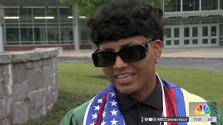 Meriden students honor detained classmate at graduation