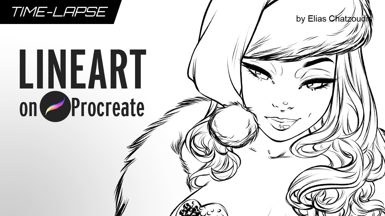 Eliona's Lineart on ProCreate by Elias Chatzoudis