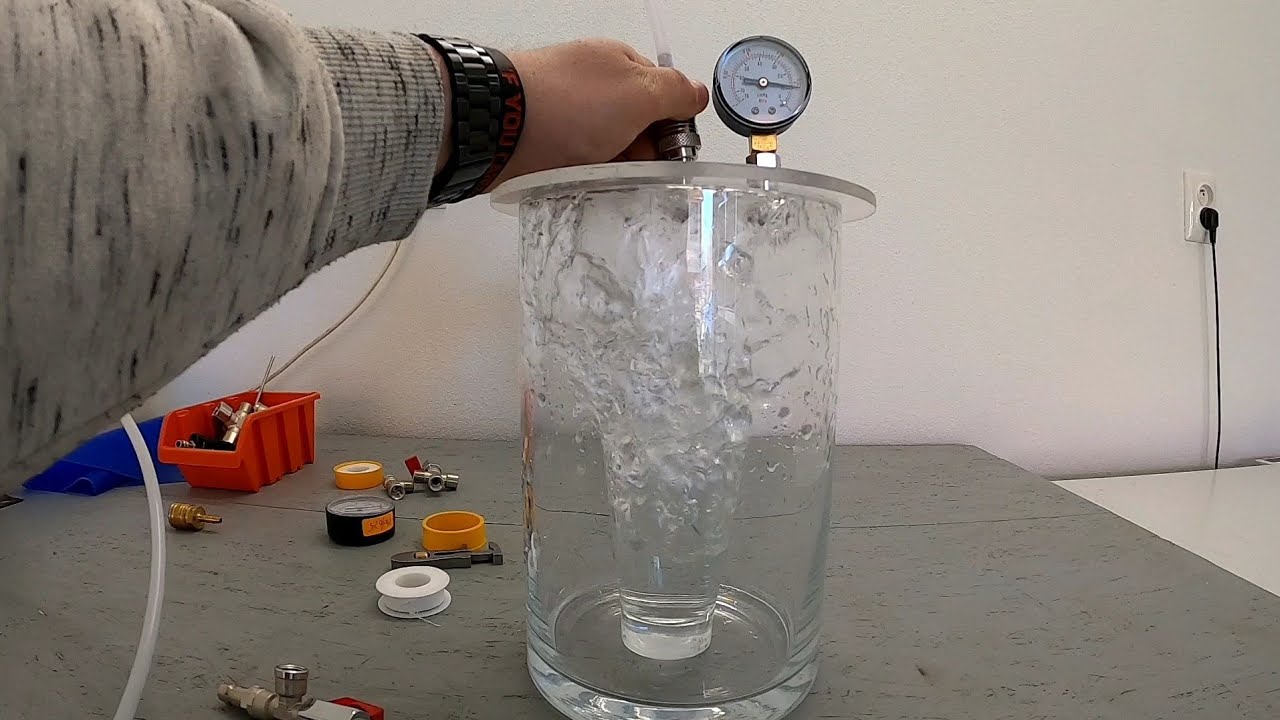 DIY fridge compressor vacuum chamber YouTube