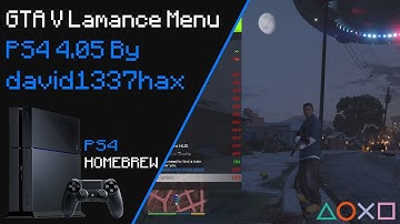 GTA V Lamance Menu Overview PS4 4.05
