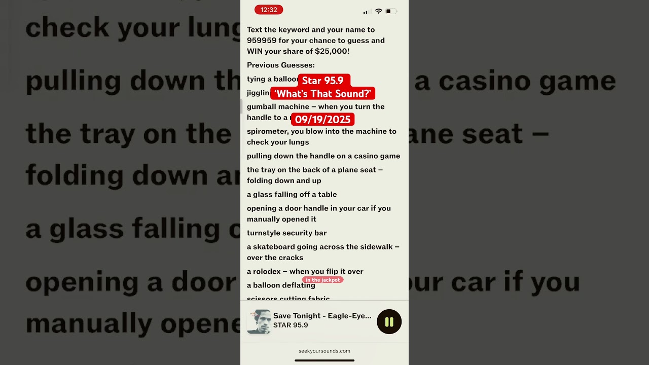 Star 95.9 ‘What’s That Sound’ 