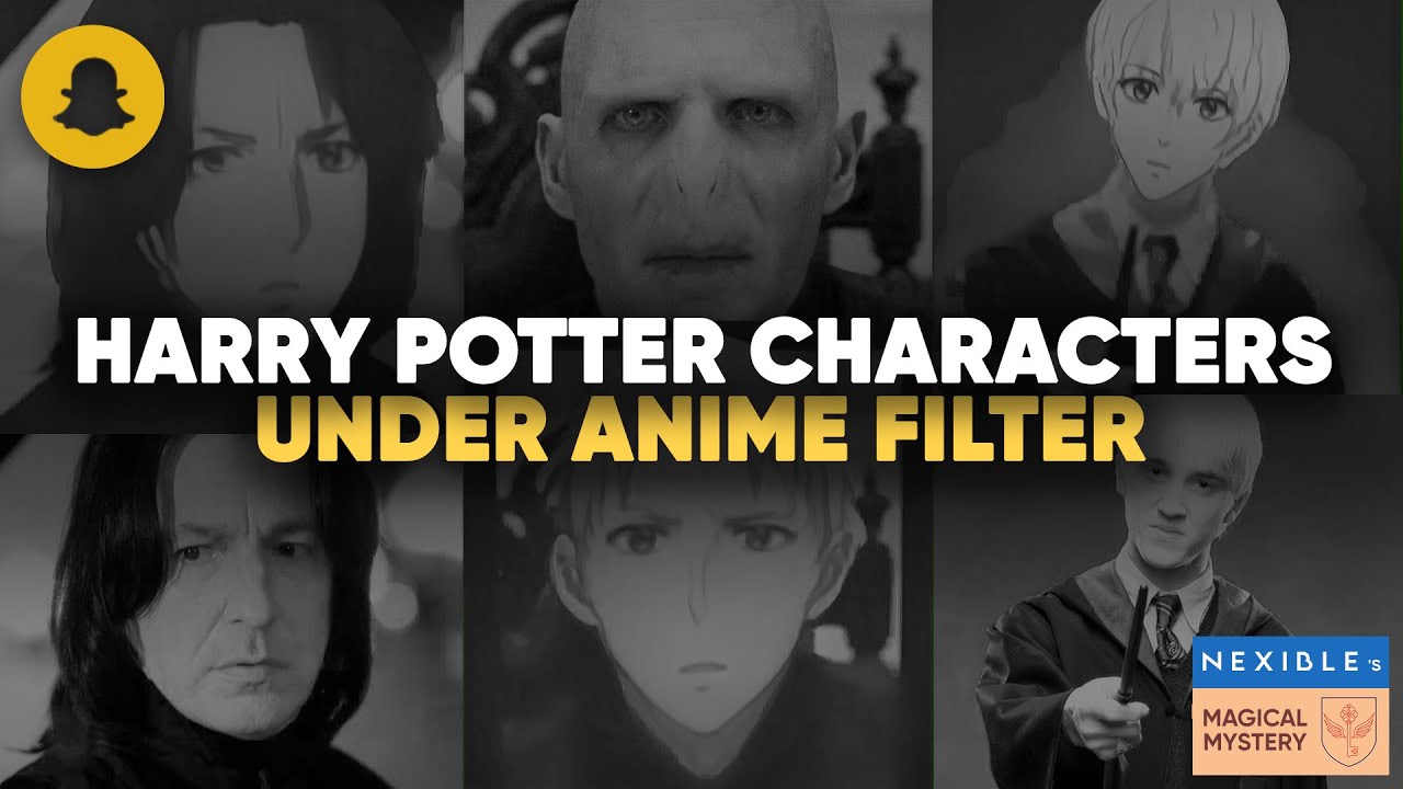 Harry Potter Characters Under Anime Filter | Spoiler: Voldemort got a nose  - Magical Mystery - YouTube
