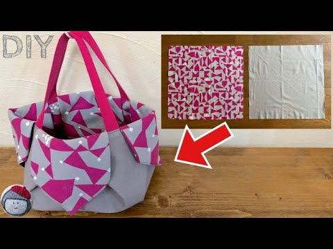 Bag made of square cloth - YouTube