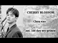 CHERRY BLOSSOM 벚꽃연가 - CHEN EXO LYRIC SUB INDO(OST. 100 DAY MY PRINCE)