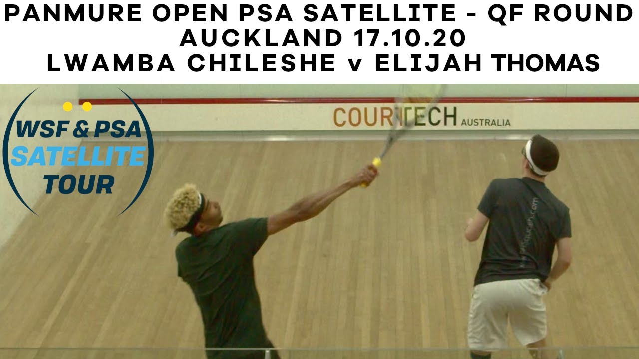 PSA SQUASH MATCH 4K PANMURE OPEN QF LWAMBA CHILESHE v ELIJAH THOMAS