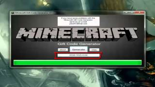 Minecraft Gift Code Generator 2012 with proof works