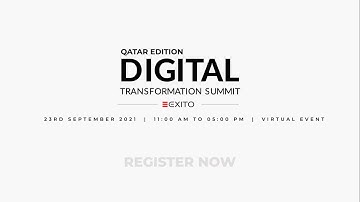 Digital Transformation Summit: Qatar | Virtual Event | Teaser