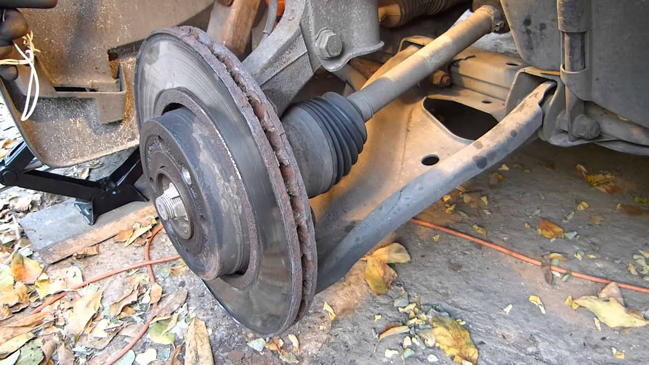 Inlocuire placute si disc frana Logan - YouTube