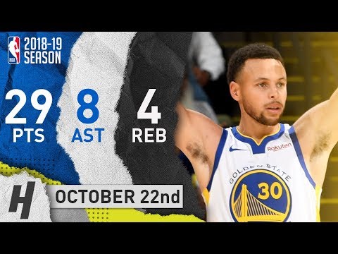 Stephen Curry Full Highlights Warriors vs Suns 2018.10.22 - 29 Pts, 8 Ast, 4 Reb!