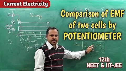 Comparison of EMF of two cells by potentiometer | 12th | Physics Handwritten Notes #cbse
