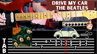 Drive My Car - The Beatles - Guitar Cover/Lesson + TAB
