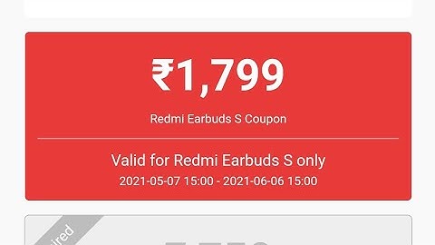 Redmi Earbuds S Redeem GetApps