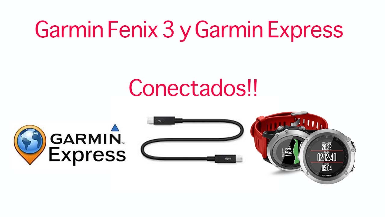Conectar Garmin Fenix 3 al PC/MAC via Garmin Express - YouTube