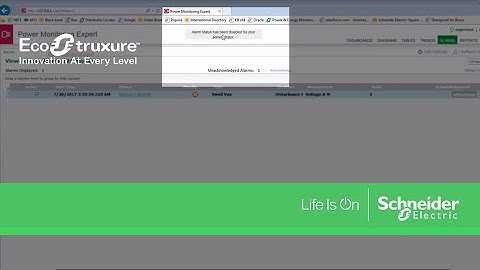 Disabling Alarm Annunciator in EcoStruxure™ Power Monitoring Expert | Schneider Electric Support