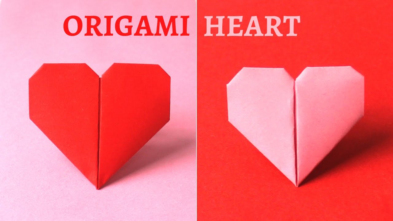 Instructions Step by Step. Do it Yourself at Home. Paper Heart Origami. DIY  for Valentines Day Stock Image - Image of instructions, collection:  204956529