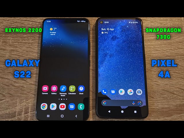 Samsung Galaxy S22 (Exynos 2200) vs Google Pixel 4a (Snapdragon 730G) - Speed Test