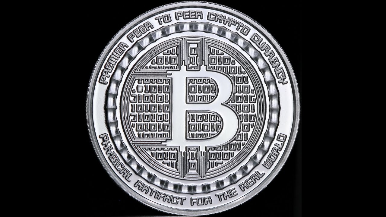 Серебряный раунд 1oz Биткоин QR Code США (Silver Proof Round Bitcoin Value  Conversion QR Code)