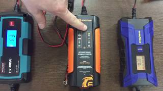 Обзор зарядных устройств для автомобильных аккумуляторов Goodyear / Hyundai / Агрессор