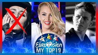 Eurovision 2019 - MY TOP19 with Belgium