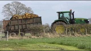 John Deere Carting Muck