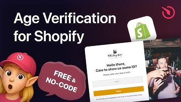 How to add Age Verification to Shopify [for FREE]