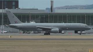 RNZAF Plane (Boeing 757-2K2) taking off from #christchurch Airport
