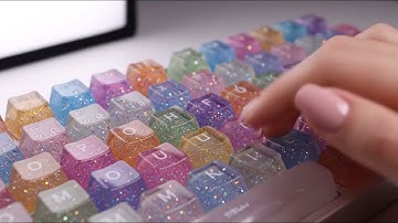 Keyboard ASMR time! ⌨️✨ Which type of keyboard should we try next? #keyboardasmr #asmrtyping