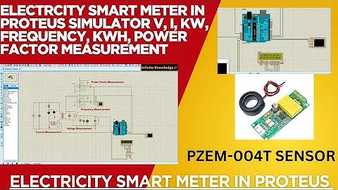 Slimme elektriciteitsmeter met behulp van een IoT-apparaat in een Proteus-simulatie | Elektricite...