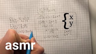 solving a linear system of equations - math asmr screenshot 1