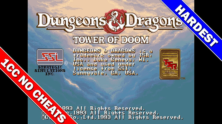 Dungeons & Dragons: Tower of Doom 1CC (Hardest Difficulty)(Fighter) [Arcade]